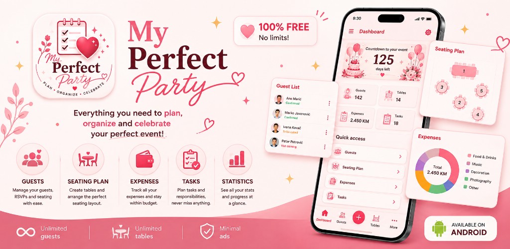 My Perfect Party — plan, organize, and celebrate your perfect event